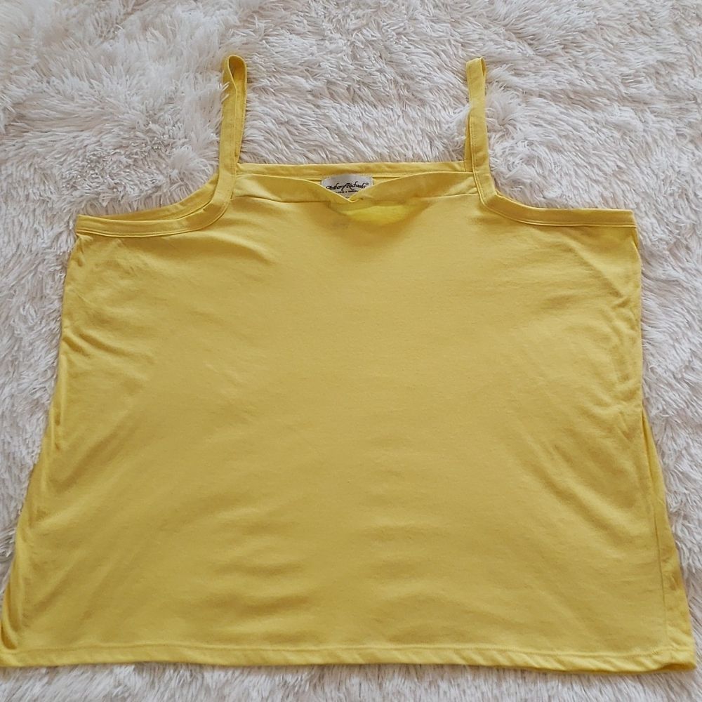 Cami 🌞sunny yellow, by Anthony Richards. Women 3X. 50% OFF!